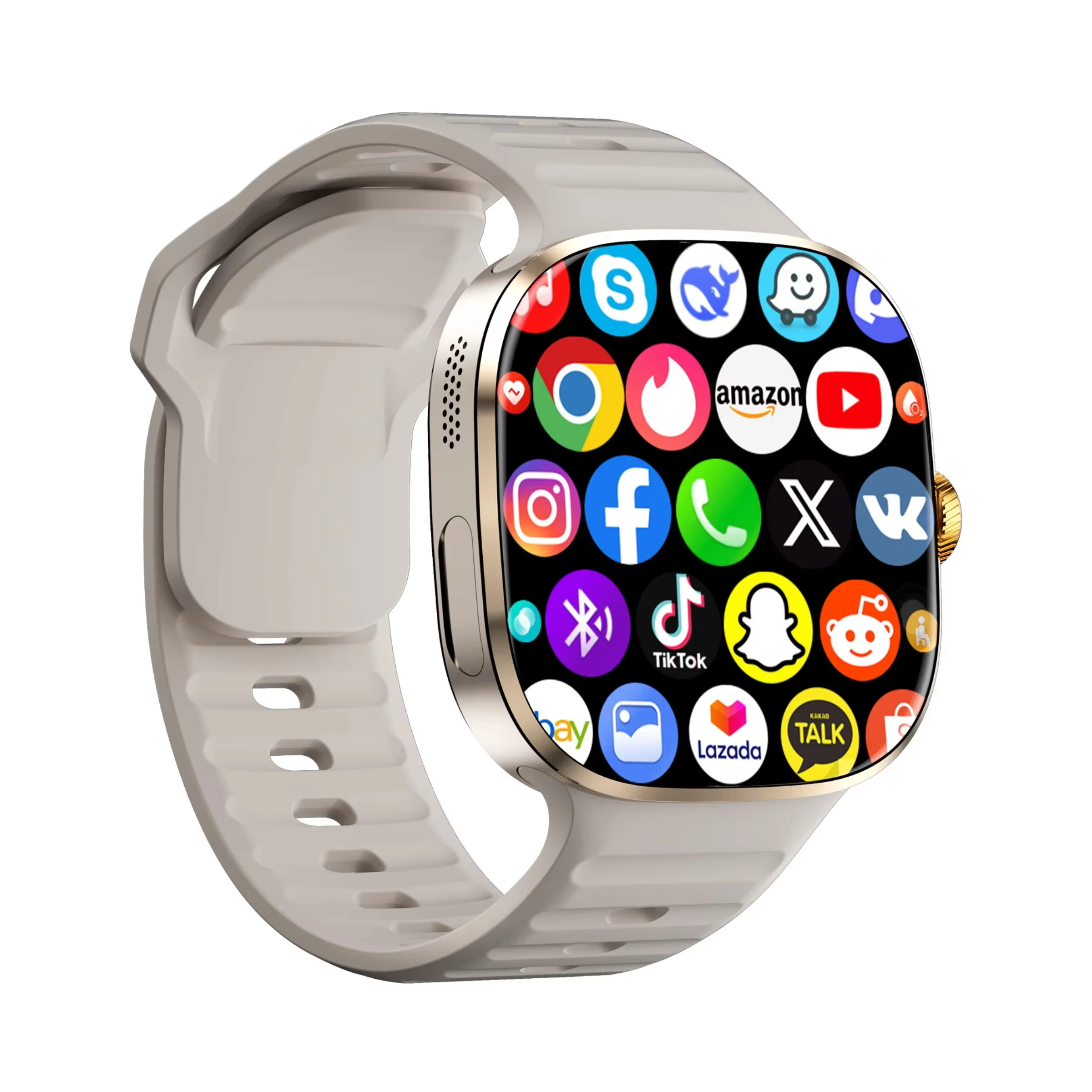 Global Version M99 Smartwatch 2.4 Inch Amoled Screen Insert Sim Card GPS WIFI 190° Rotating Camera Game Android 10.0 Smart Watch