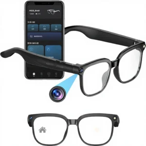 800W Smart Glasses Camera 1080P HD Video Recording AI Translator 160 Languages Object Recognition for Audio Photochromic
