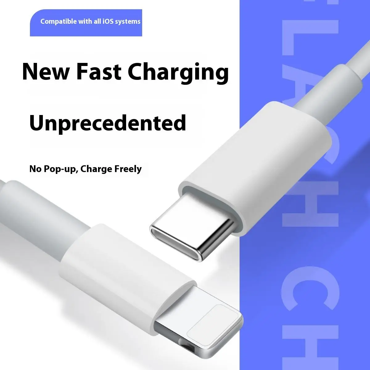 Universal 1 Meter Fast Charging USB Data Cable for Apple iPhone 15 14 8 7 XS XR PD20W Mobile Phone Use Pack of 200 - Image 3