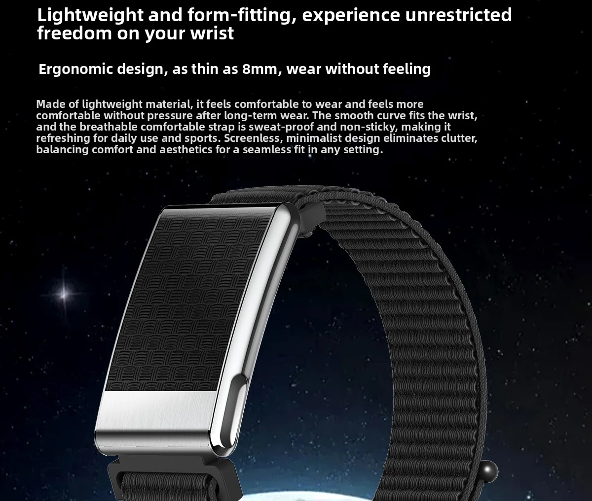 Explosion No Screen Smart Bracelet E900 Health Analysis Sleep Monitoring IP68 Waterproof Fitness Tracker USB Recharge CE Pack of 2 - Image 4