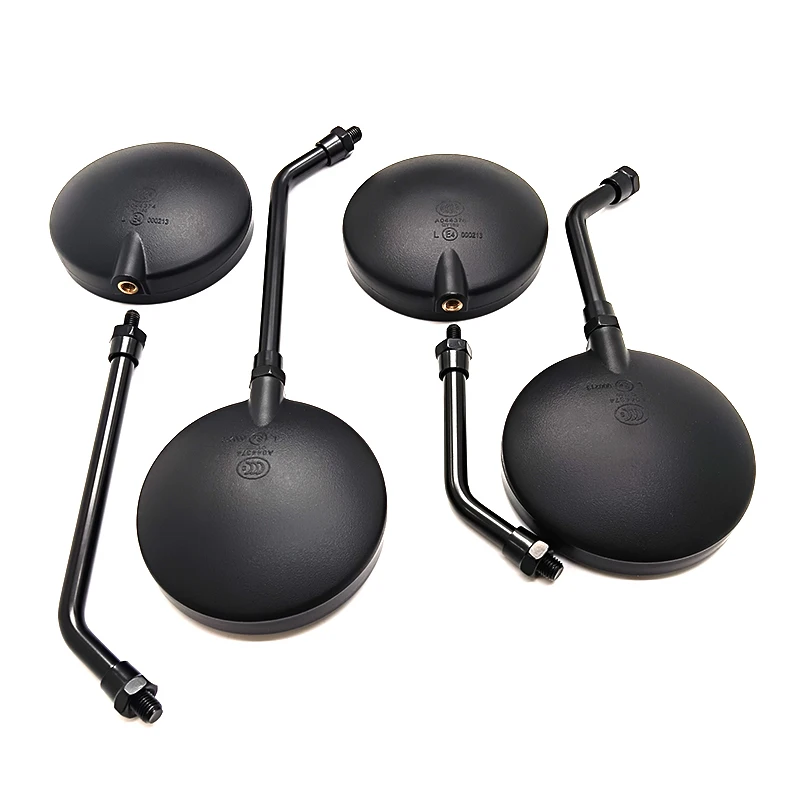 Round 10mm Universal Bar End Side Mirror Rearview Accessory for Kawasaki Z1 Z900 Z1000 Motorcycles - Image 3