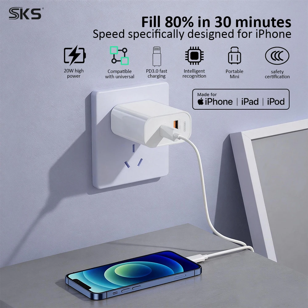 Type-C to 8-Pin Charging Cable-CM-8P ABS Shell 3A Fast Charging Data Cord for Smartphones Tablets & Printers (1 Meter) - Image 3