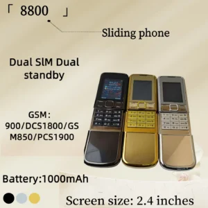8800 Dual SIM Elderly Phone with Sliding-Keyboard and Spanish/French Language 2G Network Non-Smart for Export