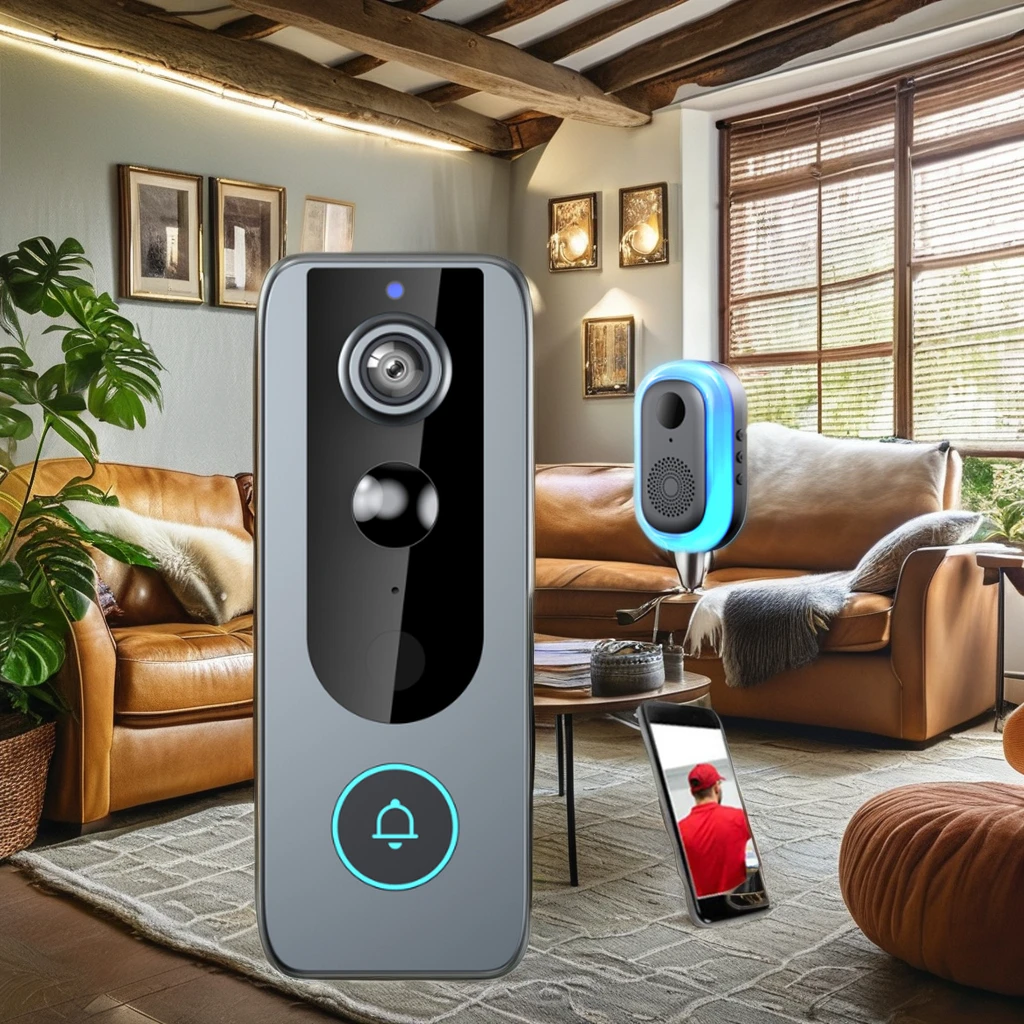 Door Bell Wifi Phone Intercom System Doorbell Video Camera for 3 Apartments Smart Wireless Best - Doorbell Video Camera - Image 3