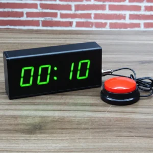 CHEETIE CP01B Large Digital Green School Classroom Countdown Count Study Fun Remote Control Aluminum Alloy Stopwatch Timers for