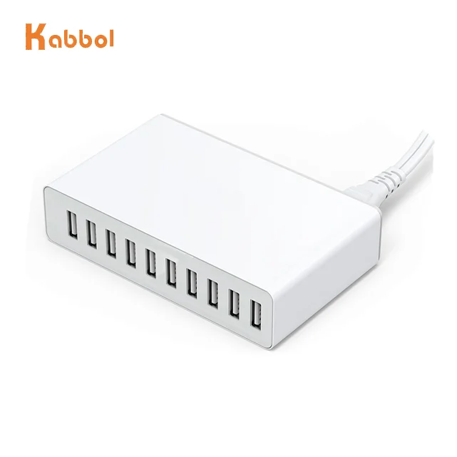 Phone Accessories Usb Multiple Charger 10 Port 5V/12A 60W Desktop Portable Multi Port USB Charger