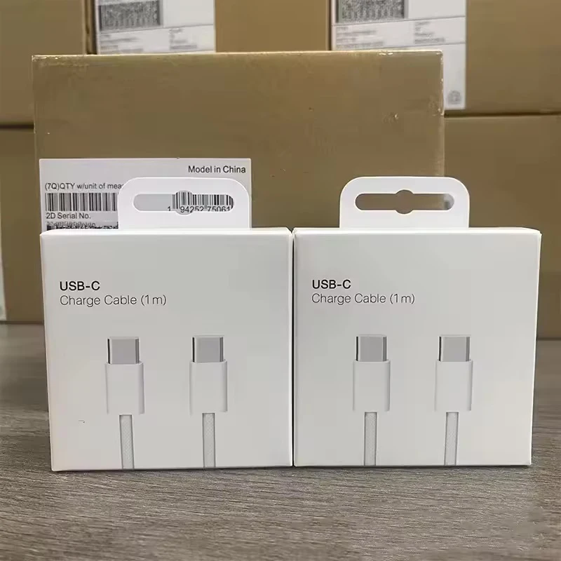 1M 2M Type C to Type C 240W 60W Braided Charger Cable Fast Charging Cable 16pro Max 15 for iPhone 16 Pack of 20