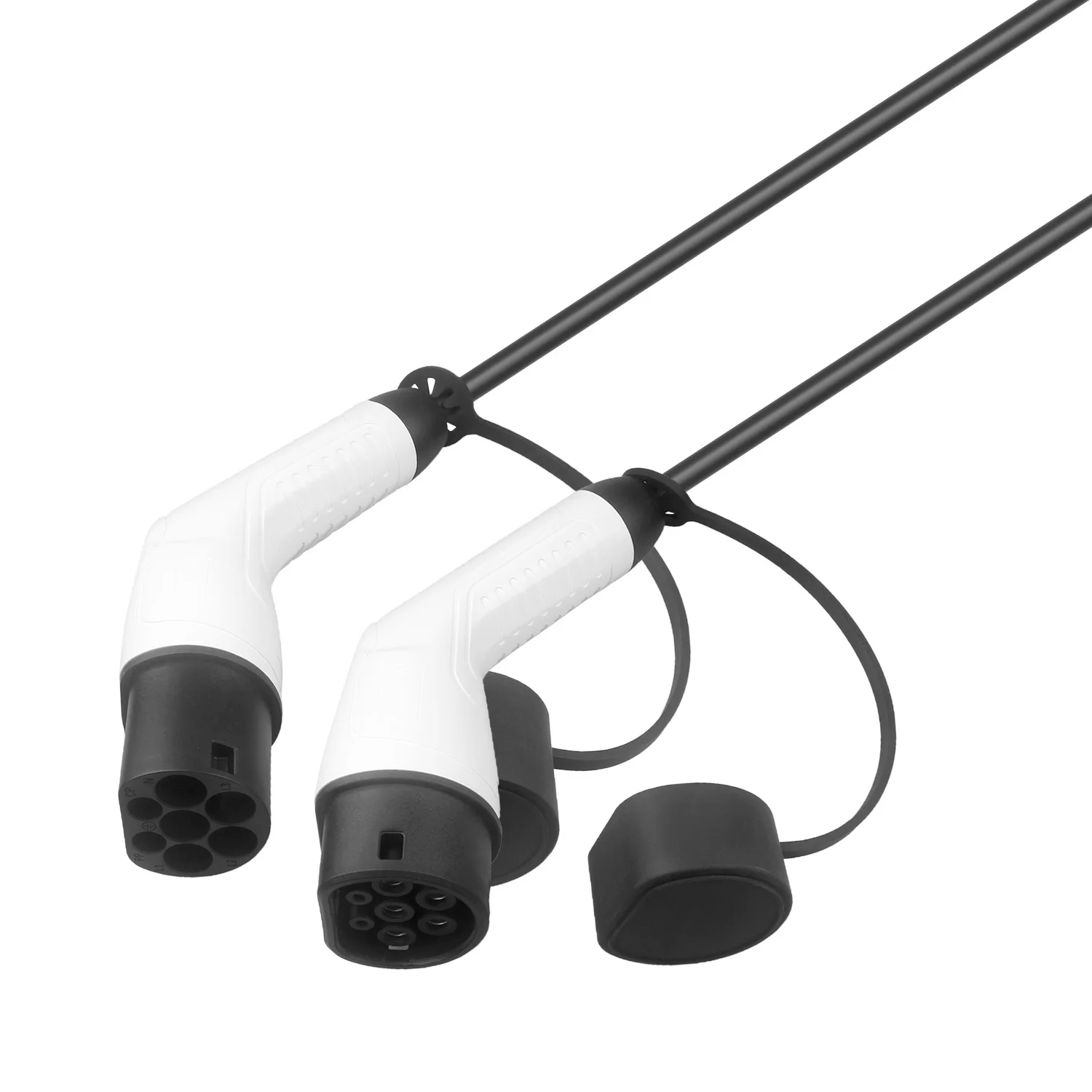 Manufacture TUV Mark Certified Dual Type 2 to Type 2 EV Charging Cables 3.5-22KW Flame Retardant Custom Logo Cross-border Supply Pack of 2