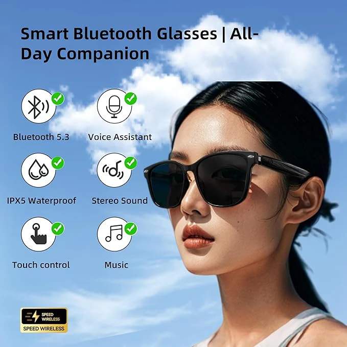Display Sports Screen Wireless Vision Smart Glasses Products Home Assistant With Display With Camera for Men - Image 3