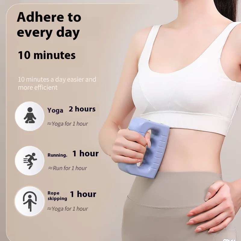 Factory Direct Multi-functional Yogini Mini Vibrating Fascia Ring Massager Sports Fitness Abdominal Fascia Gun for Fat Burning - Image 3