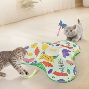 Motion-Activated Cat Interactive Toys Rechargeable Hide and Seek Chirping Hunting Cover Rotating Ball 2025 for Indoor Bored Cats