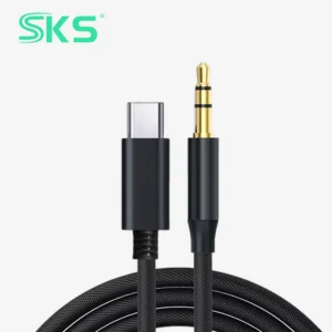 High Quality Nylon Braided Type-C 3.5mm AUX Cable Gold-plated Pure Copper 1m Fast Charging Data Transmission for Printer IOS
