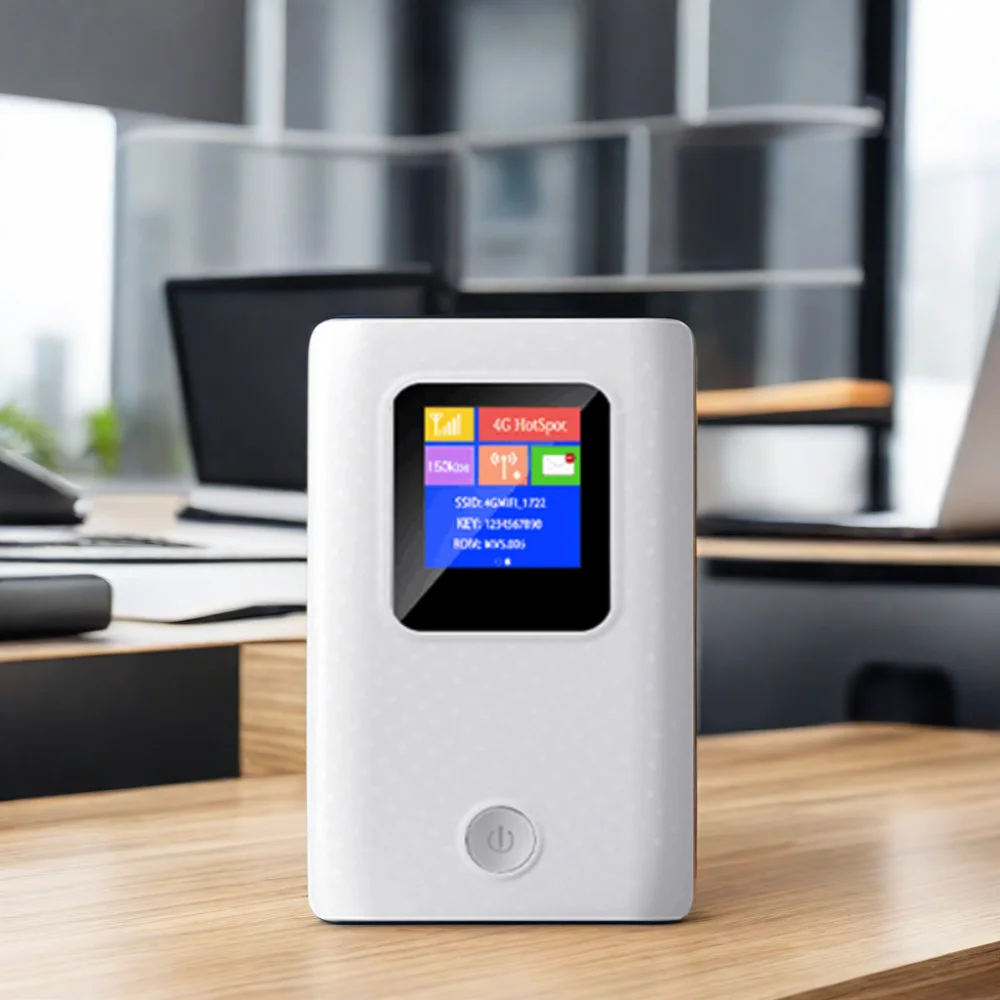 KuWFi Portable Router 4g 10device Hotspot Single Sim Card Slot Outdoor Power Bank 4g Wifi Pocket Router with Type C Port Pack of 2