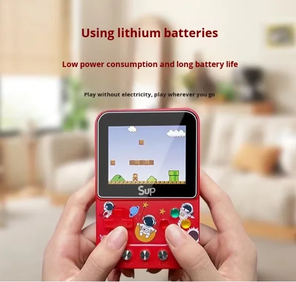 Gift Box Packaged Retro Handheld Game Console Fast Charging USB Port Dustproof Shell Classic Gaming Device for Holiday Gifts Pack of 5