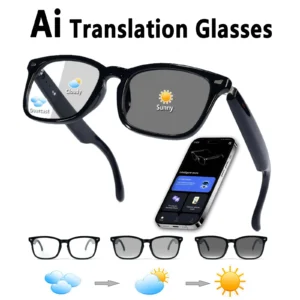 Smart Glasses, Support Voice Call, Listen to Music, Touch Operation, Fashion Wear, Sunglasses Lenses Eye Protection Pack of 2
