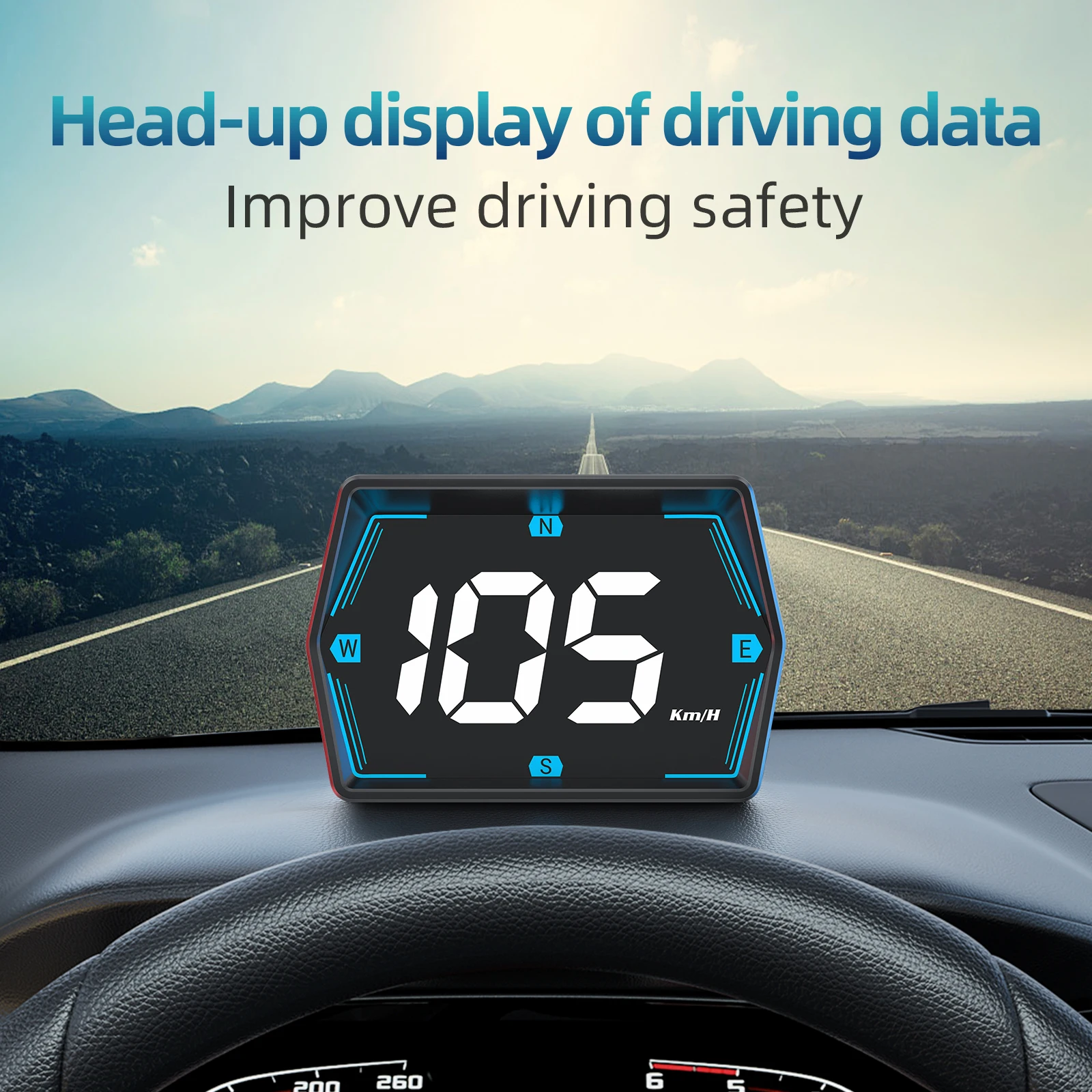 Hud G20 USB Plug and Play Light Compress Heads-Up Displays Gps Speedometer Pack of 2 - Image 2