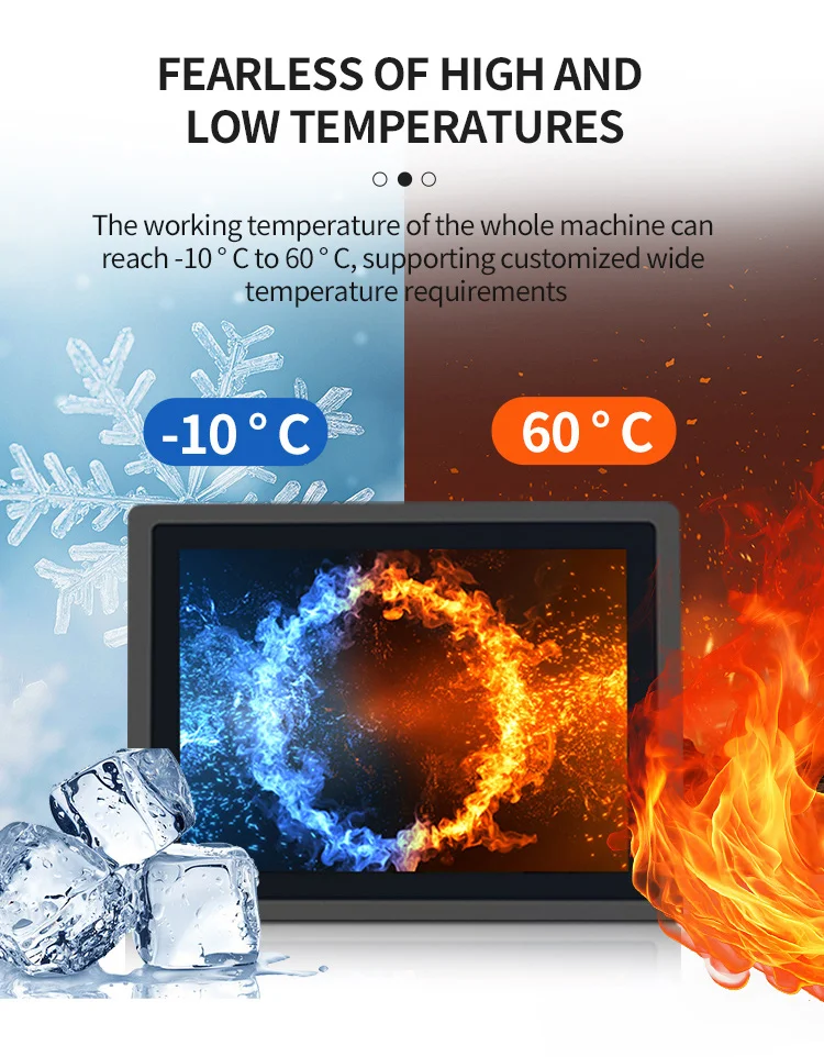 J6412 N100 10.4'' 12.1 15 Inch All-In-One Industrial Panel PC Quad Core RJ45 for Industrial Automation Accessories - Image 4