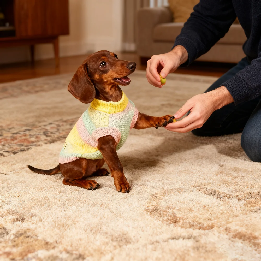 High Quality Pet Jumper Puppy Pet Clothes Dog Winter Coat Warm Pullover Jumper Dogs Sweater Dog Clothes Pack of 3 - Image 2