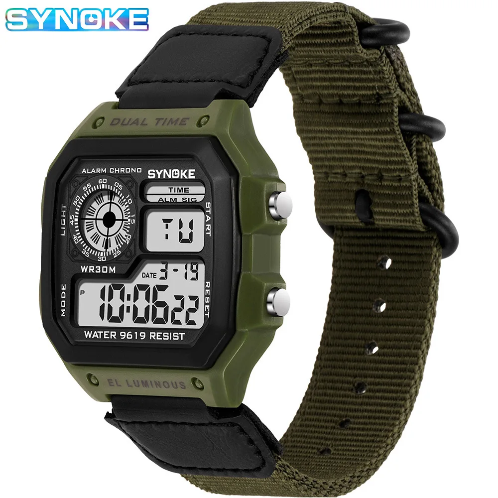 OEM Digital Sports Watch Electronic Plastic Digital Wrist Watch Waterproof LED Display Alarm Stopwatch Wholesale - Image 3