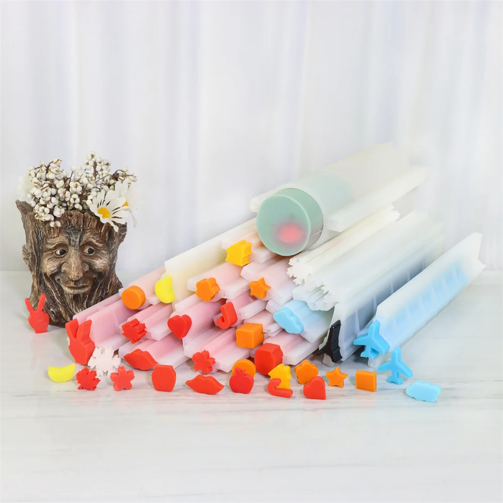 Full Series of Silicone Tube Molds Various Styles of Tube Molds Handmade Candle Mold Embed Soap Making Supplies Pack of 10