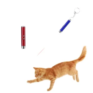 LED Laser cat Teasing Pen Durable Pet Interactive Toy with Red Dots Electronics for Playing and Relieving Boredom Pack of 50