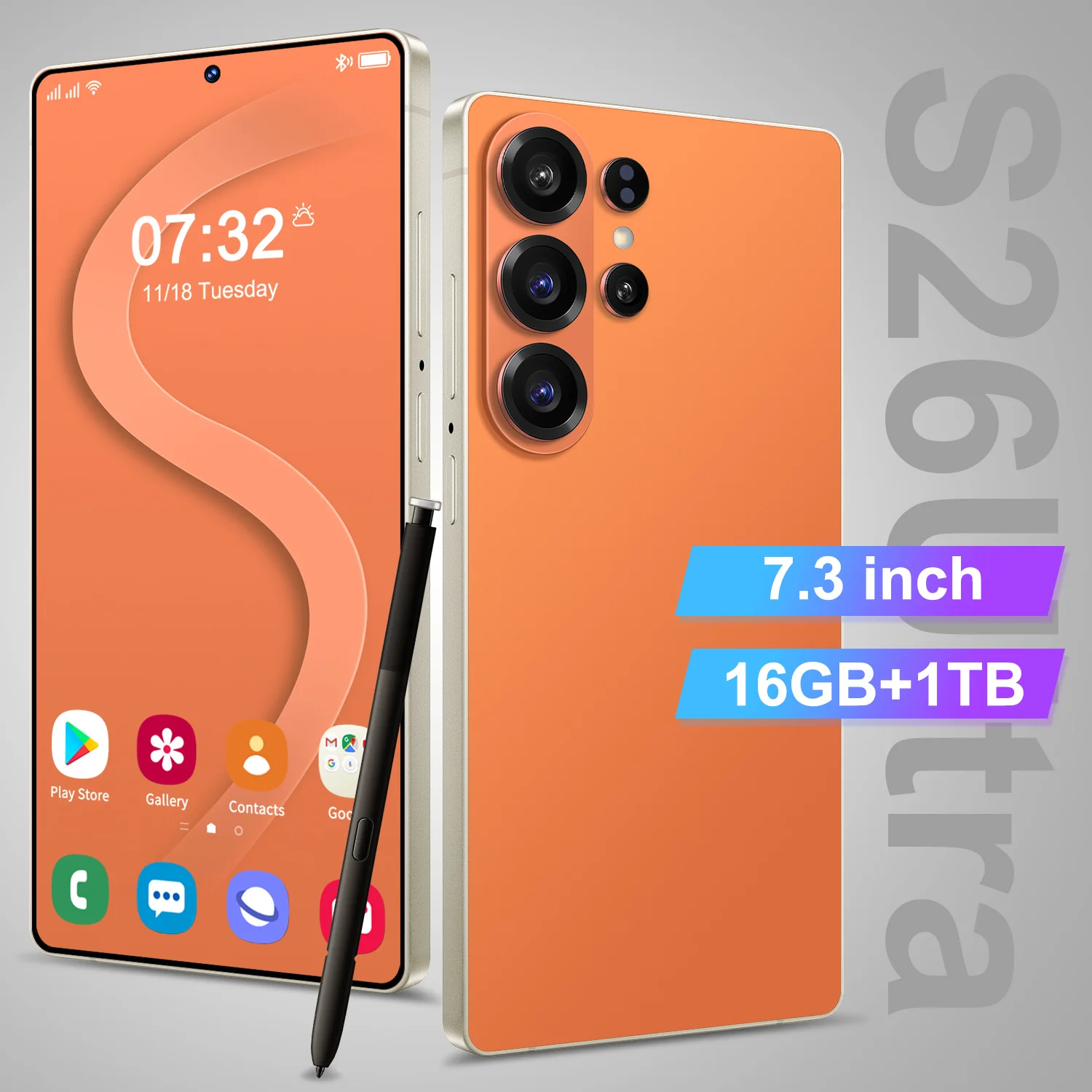 Bezel-Less Look S26 Ultra 5G Smartphone 16GB+1TB Storage Camera Unlocked Android Mobile Phone with Face ID Fingerprint Dual SIM - Image 4