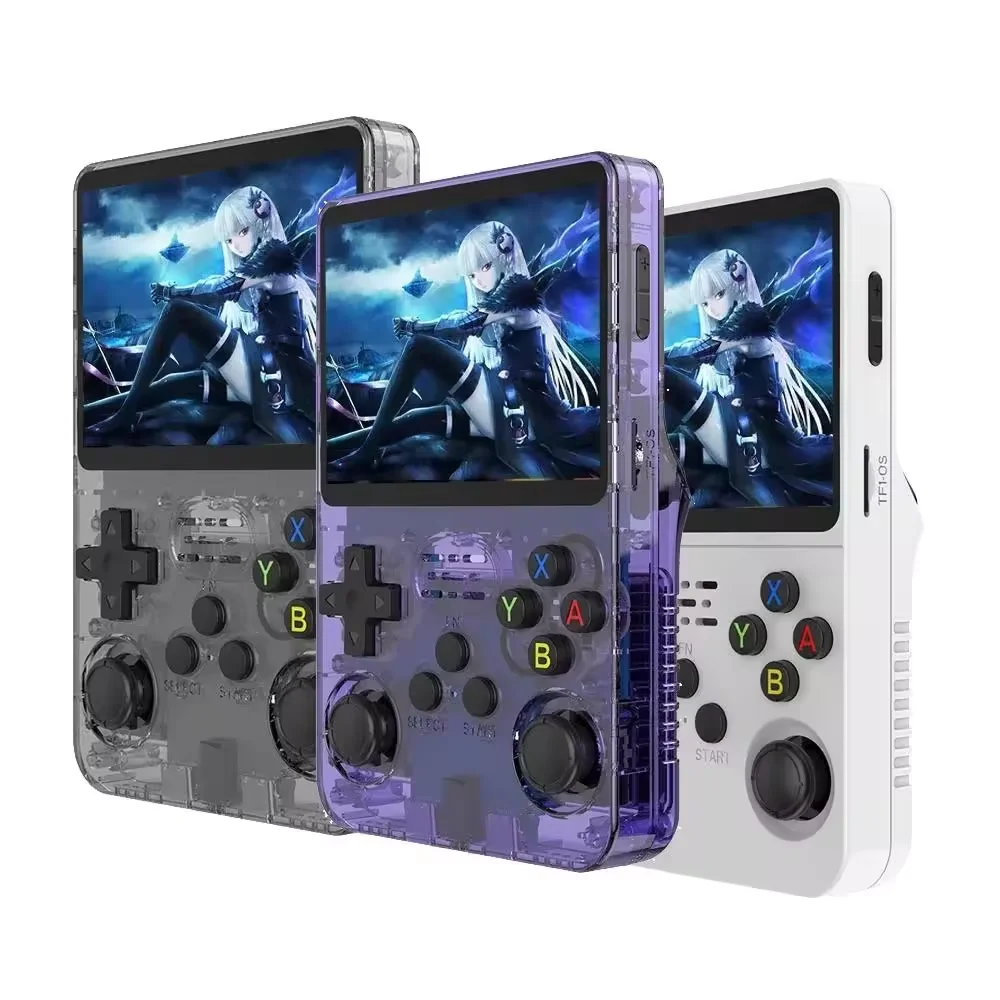 RGB20S R36S Handheld Game Console 64GB 15000 Games 3.5 Inch Screen Retro Classic Handheld Gaming Player Video Game Consoles Pack of 2