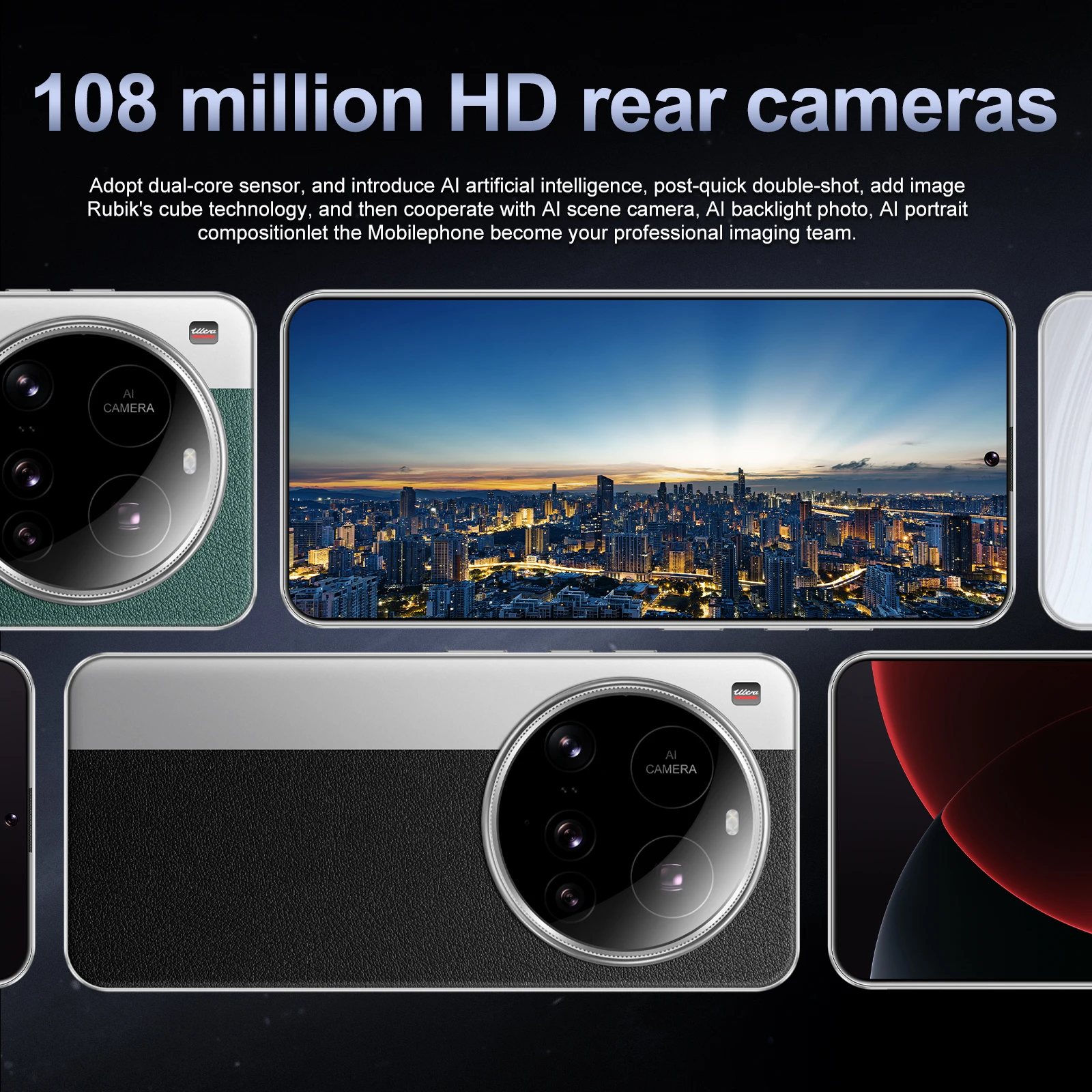 New Global Version M15 Ultra 5G Smart Phones Full-Screen Unlocked Dual Sim 16GB+1TB Gaming Phone Android 14 Mobile Phones - Image 3