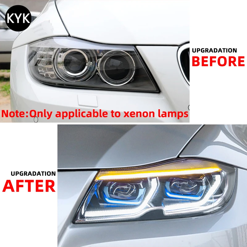 Car Front Light Assembly for BMW 3 Series E90 2005-2012 LED Head Lamp Durable Head Light Auto Parts Upgrade E90 LED Headlights Pack of 2 - Image 4