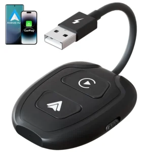 Wireless Carplay Dongle Apple CarPlay & Android Auto Wireless Adapter for Wired Carplay Android Auto Car Convert with Navigation Pack of 2