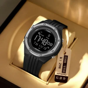 X-GEQCK Digital Watch Multifunctional LED Display Screen Sports Rubber 5BAR Waterproof Stopwatch Counter Wholesale Factory Pack of 2