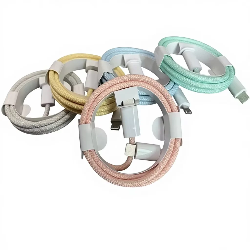 PD20W C to L Fast Charging Cable for IP 14/13/Pro Max/iPad 1m Nylon Braid Data Cord Pack of 10 - Image 2