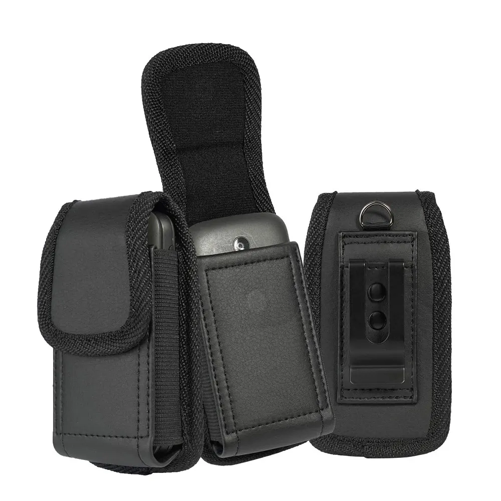 Universal Flip Case for TCL Flip Pro 3 Alcatel Go Flip V 4 Cingular Flip 2 Nokia 2720V Belt Clip Loop Vertical Pouch