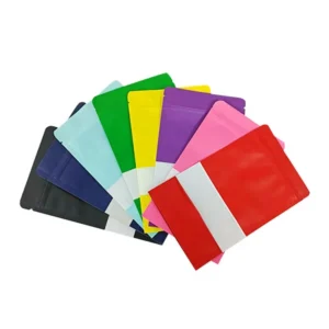 Factory Custom Printed Stand up Pouch Food Packaging Colored Kraft Paper Bag With Zipper Pack of 200