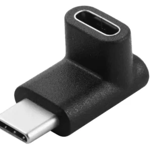 Elbow 90 Degree up and Down USB-C Cable Extension Converter USB3.1 Type-C Male to Female Adapter DC Output for Mobile Phone Pack of 20