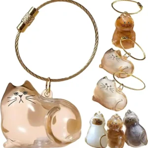 Wholesale Transparent Pet Hair Keepsake Capsule Bulk Pet Memorial Keychain Gift for Pet Owner Cat Hair Memorial Capsule Keychain Pack of 10