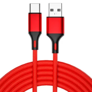 Hot USB to Type-c for Mobile Phone Fast Charging Data Cable 1M Nylon 5V2.4A for Phone USB Fast Charging Cables Pack of 100