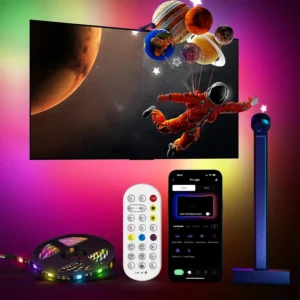 55inch 65inch 75inch Screen Backlight Fish-Eye Correction Function Sync RGB TV LED Backlight with Camera and APP Control