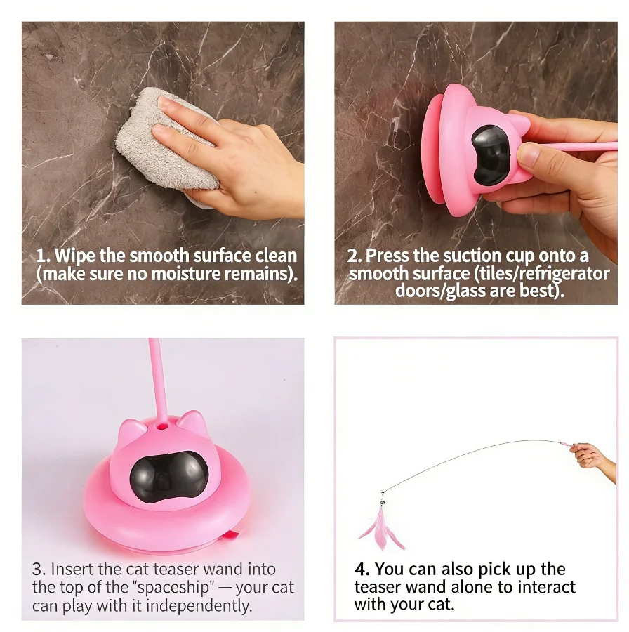 New Cute Shaped Feather Cat Wand Toy for Boredom Relief Interactive Play for Cats Pet Supplies Pack of 150 - Image 3