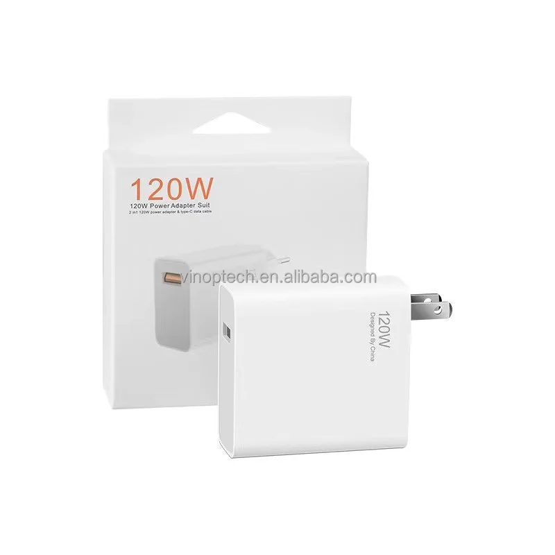 120W Fast Charger for Mobile Phone 67w 120W Max Fast Charging QC3.0 With EU US UK Standards Charger Adapter for Xiaomi Phone Pack of 5 - Image 2