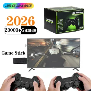 JSGAMING Wholesale M8 4K HD TV Game Stick 64GB 128GB Retro Games Video Game Console with Wireless Controller Gaming Console