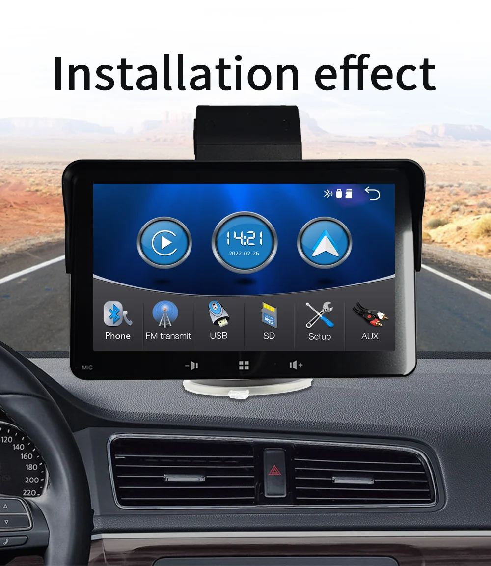 2 in 1 Car Radio Multimedia Video Player with DVR Driving Recorder AHD Cam MP5 Stereo FM Transmit Wireless Carplay&Android Auto - Image 4