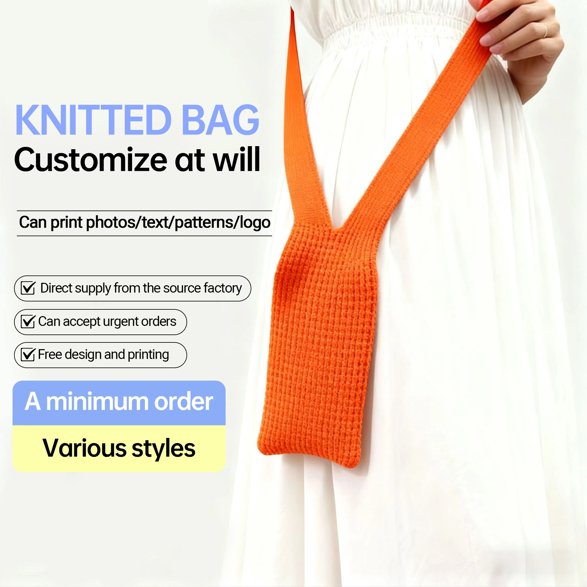 Customized New Cell Phone Pocket Short Hand Strap Long Crossbody Strap Lemon Purple Pink Orange Black Color for iPhone Pack of 500 - Image 2