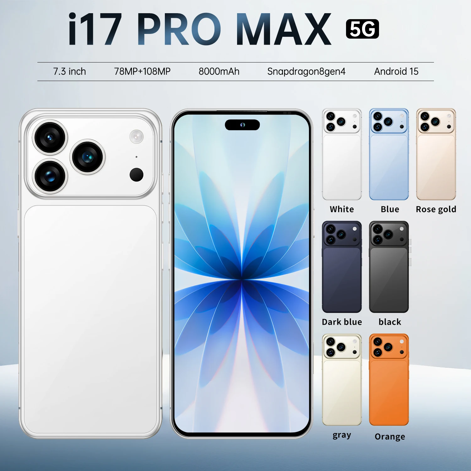 New Arrived I17 Pro Mobile Phones Dual Sim Version I17ProMax Smartphone 16gb+1tb Cell Phones - Image 3