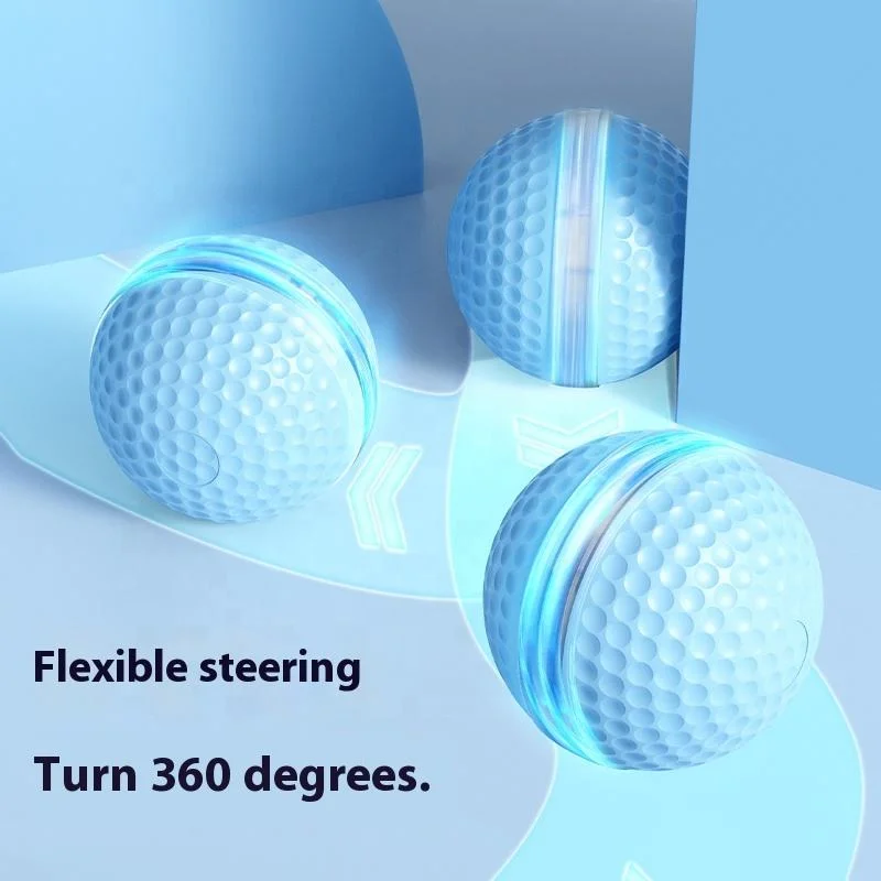 Wholesale Electric Cat Ball with LED Light Cat Rolling Smart Automatic Moving Toy Balls with Type-C Charge Pack of 20 - Image 3