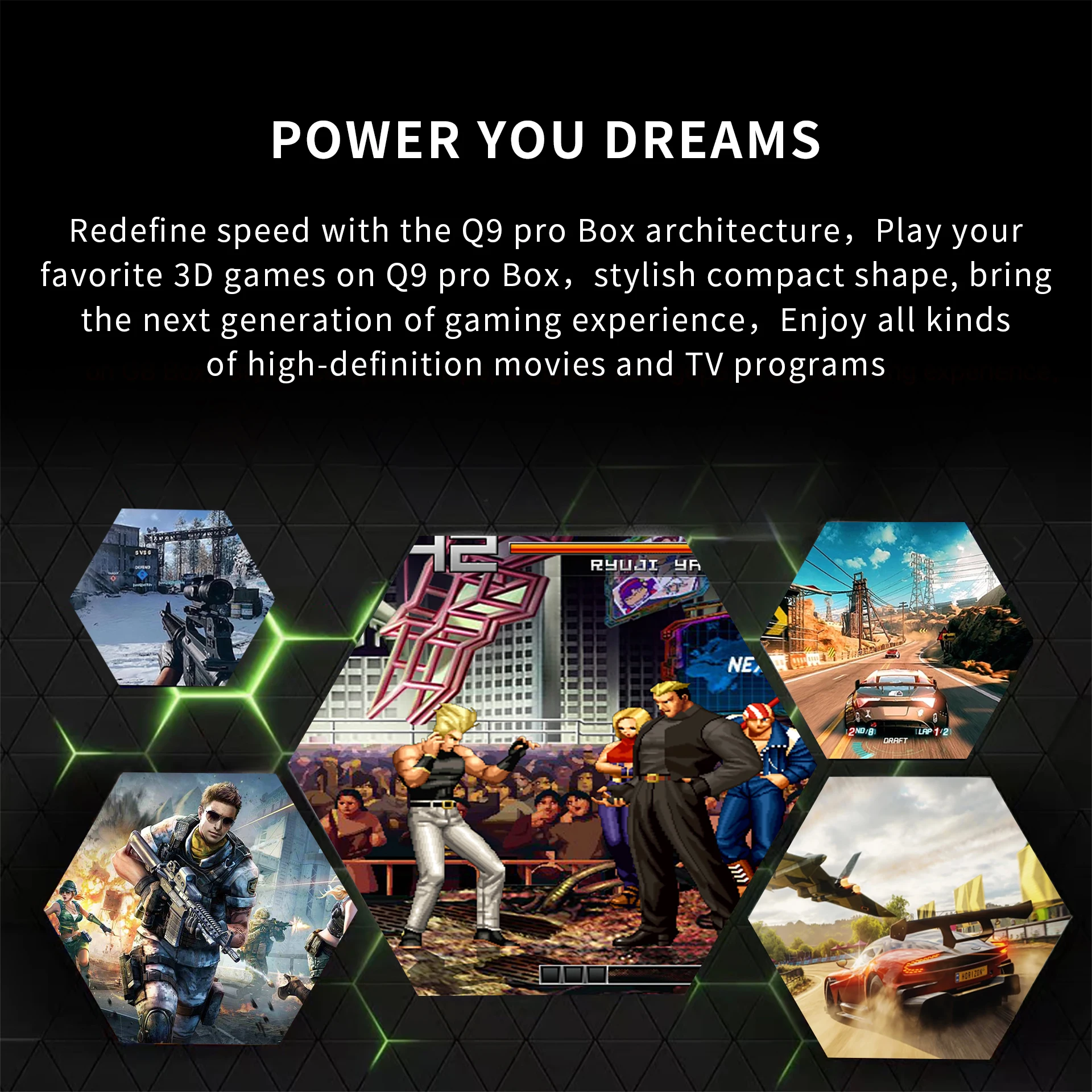 Ready to Ship Q9Pro H313 TV Game Console 4K 1GB RAM 8GB ROM Dual Wireless Controller EU/US Plug up to 64G TF Card - Image 2