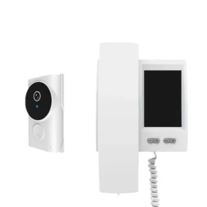 Wireless Video Doorbell Camera WiFi HD 4.3" Display Real-Time Indoor Monitoring Enhanced Night Vision Two-Way Audio Long Battery