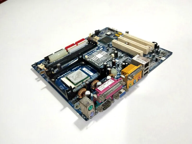 KH-845GV Intel Socket 478 ATX Motherboard + CPU Double Channel DDR2 RAM SATA Interface Non-Integrated Graphics New-Diskless HL
