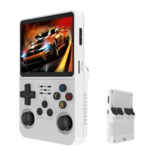 R36S Retro 3.5 Inch IPS Screen Handheld Game Console 64GB Games Pocket Video Player with Case
