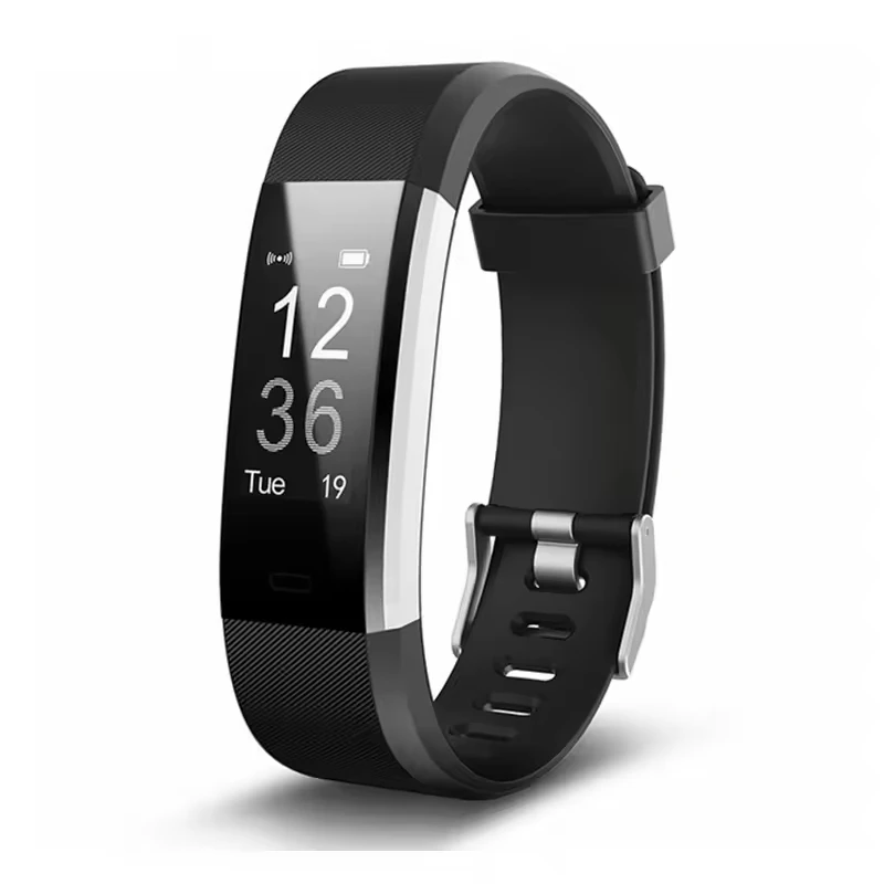 2025 New Selling 115 Plus Health Band Wrist Watch Pedometer Blood Pressure Heart Rate Sleep Monitoring Sport Smart Bracelet